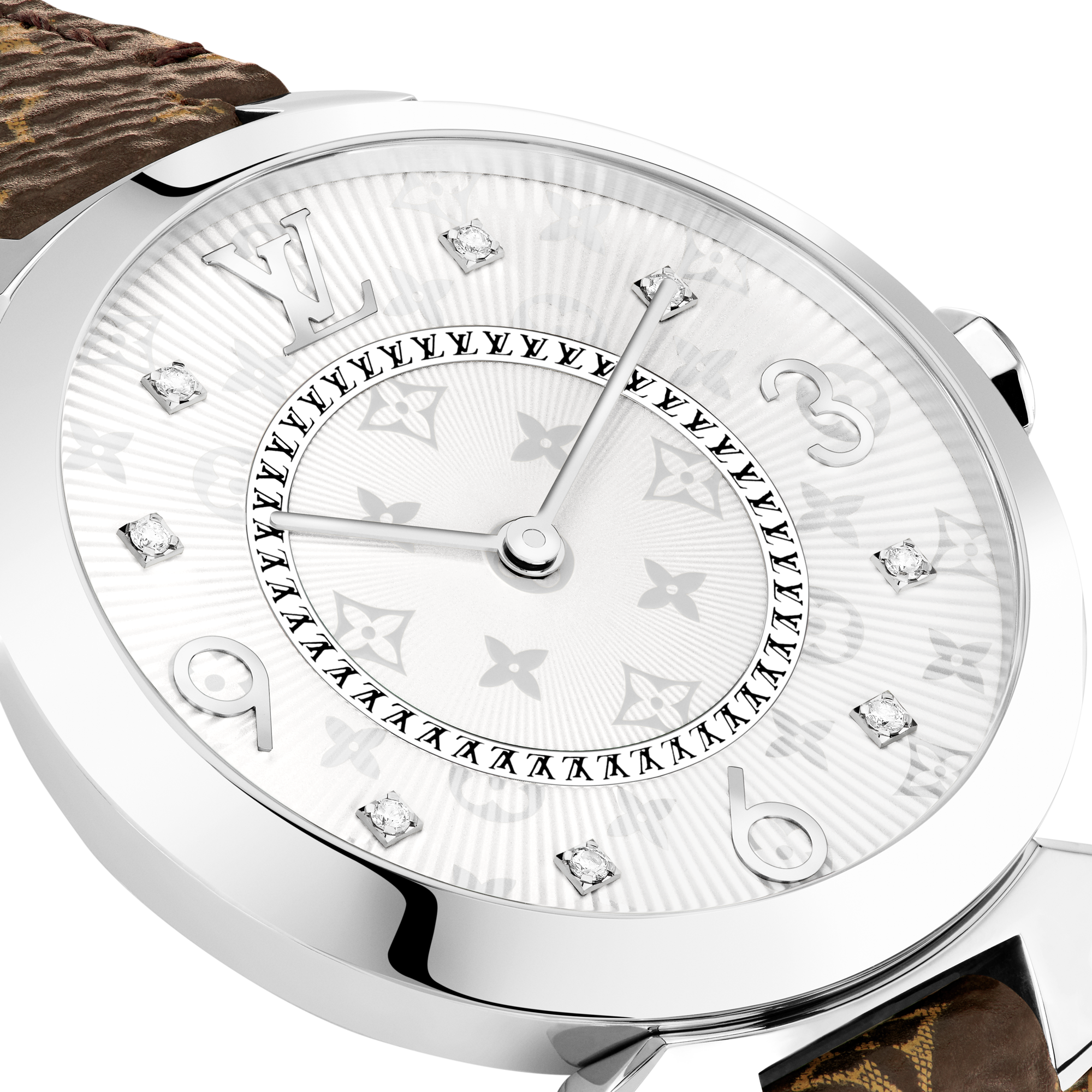  Todos los relojes } Reloj Tambour Slim 28 | Louis Vuitton ® (Ampliar producto)