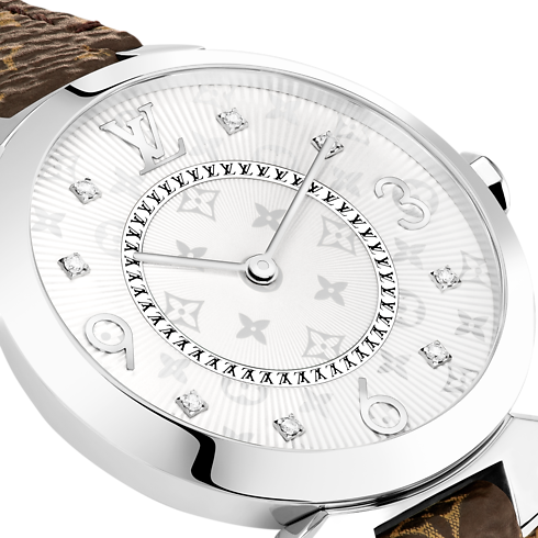Todos los relojes } Reloj Tambour Slim 28 | Louis Vuitton ® (Ampliar producto)