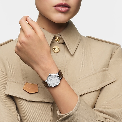 Todos los relojes } Reloj Tambour Slim 28 | Louis Vuitton ® (Ampliar producto)