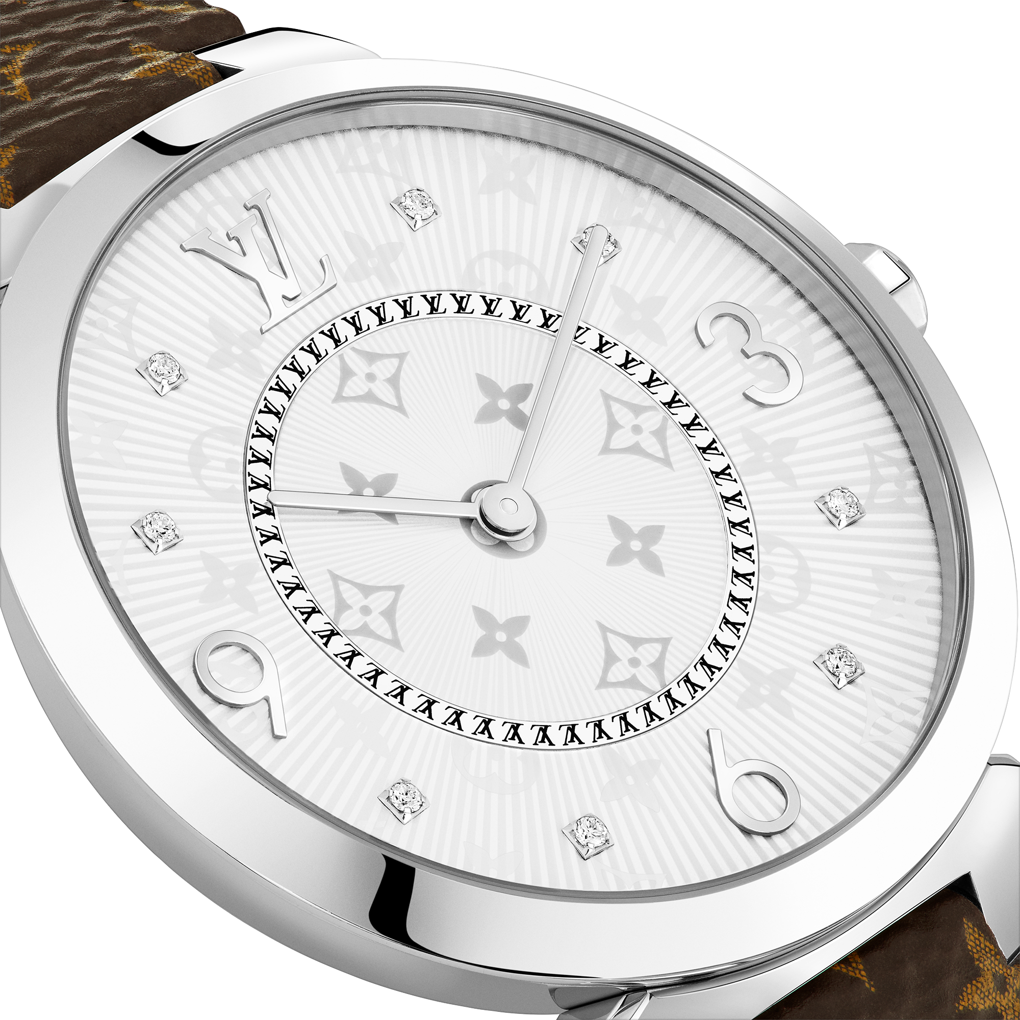  Todos los relojes } Reloj Tambour Slim 28 | Louis Vuitton ® (Ampliar producto)