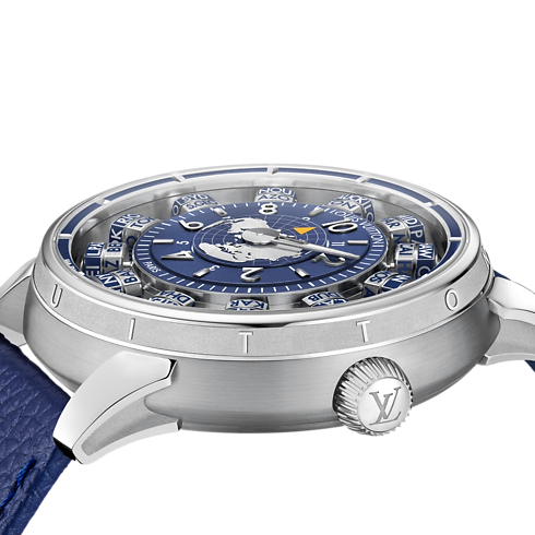 Todos los Relojes } Reloj Tambour Spin Time Air Antipode, automático de 42.5 mm en oro blanco | Louis Vuitton ® (Ampliar producto)