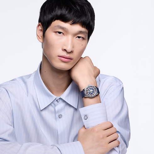 Todos los Relojes } Reloj Tambour Spin Time Air Antipode, automático de 42.5 mm en oro blanco | Louis Vuitton ® (Ampliar producto)