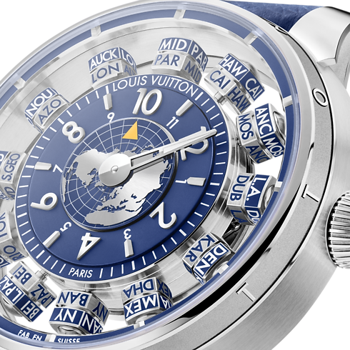 Todos los Relojes } Reloj Tambour Spin Time Air Antipode, automático de 42.5 mm en oro blanco | Louis Vuitton ® (Ampliar producto)