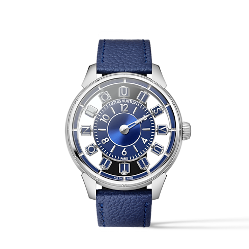 Reloj Tambour Spin Time Air automático de 42.5 mm en oro blanco vista frontal