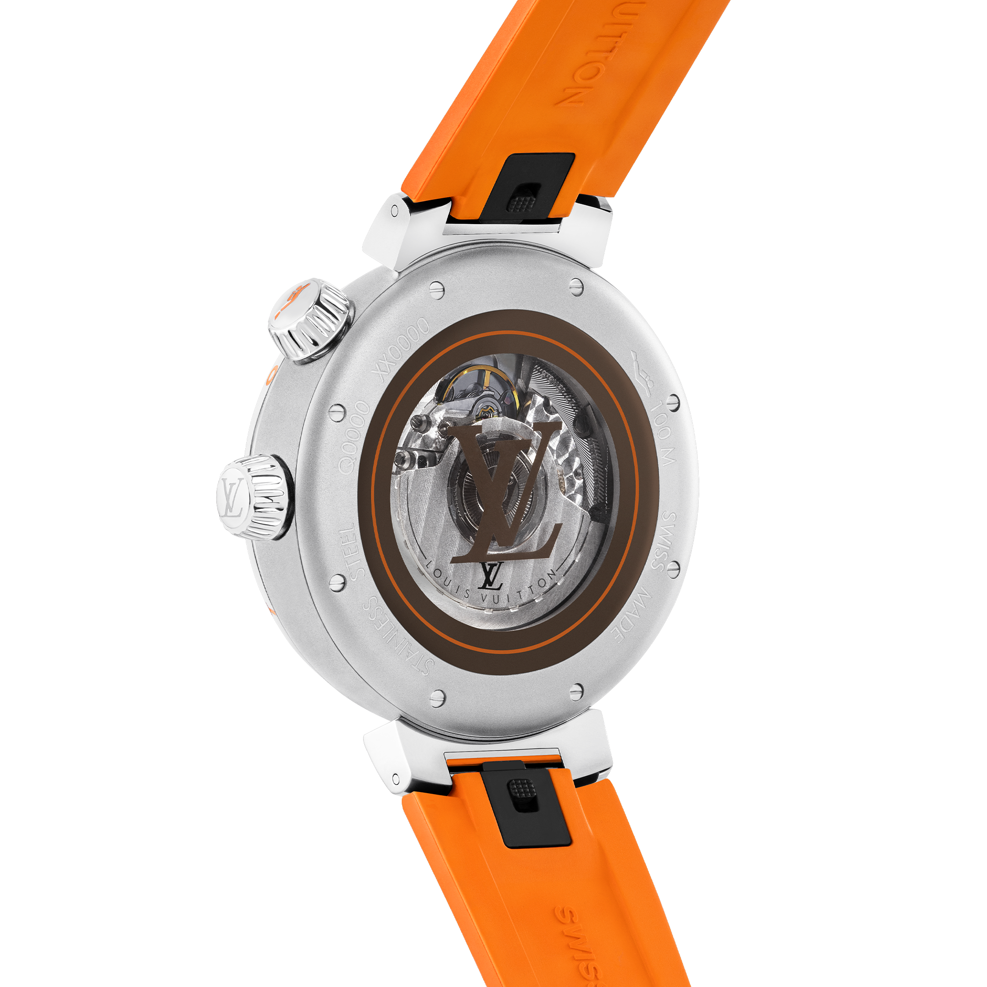  Todos los relojes } Reloj Tambour Street Diver, automático, 44 mm, en acero | Louis Vuitton ® (Ampliar producto)