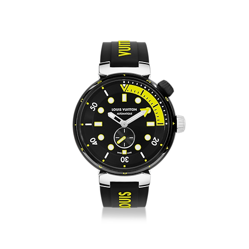 Todos los relojes } Reloj Tambour Street Diver automático de 44 mm en acero | Louis Vuitton ® (Ampliar producto)