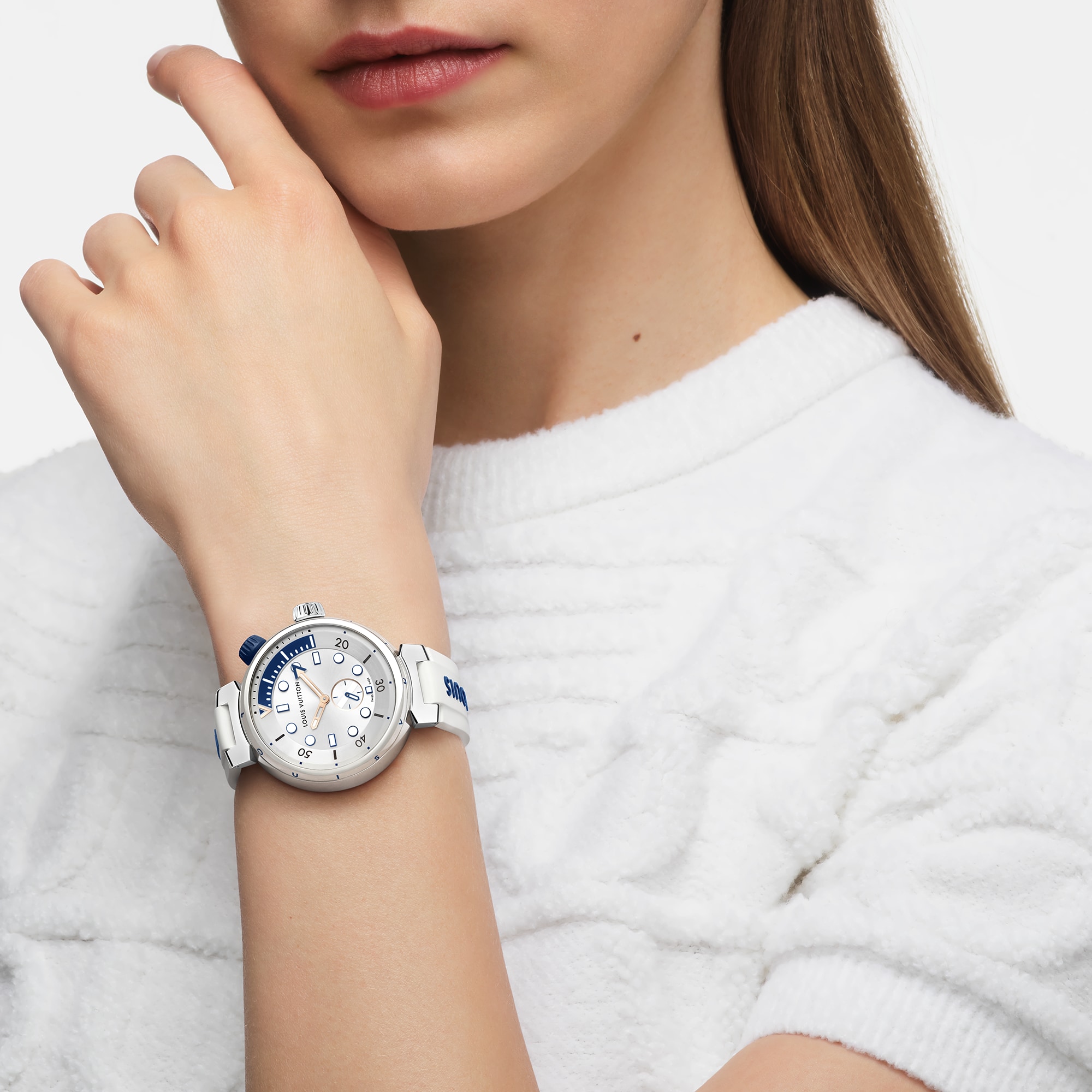  Todos los relojes } Reloj Tambour Street Diver, cuarzo, 39,5 mm, acero | Louis Vuitton ® (Ampliar producto)