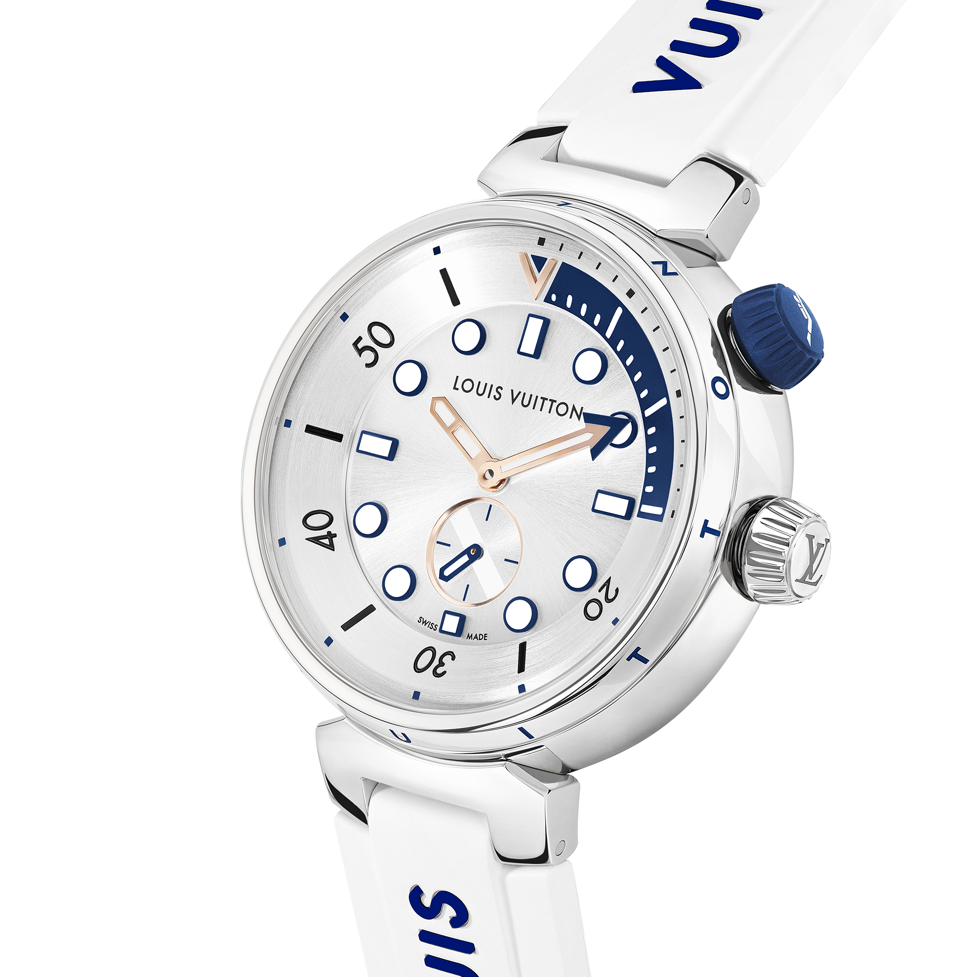  Todos los relojes } Reloj Tambour Street Diver, cuarzo, 39,5 mm, acero | Louis Vuitton ® (Ampliar producto)