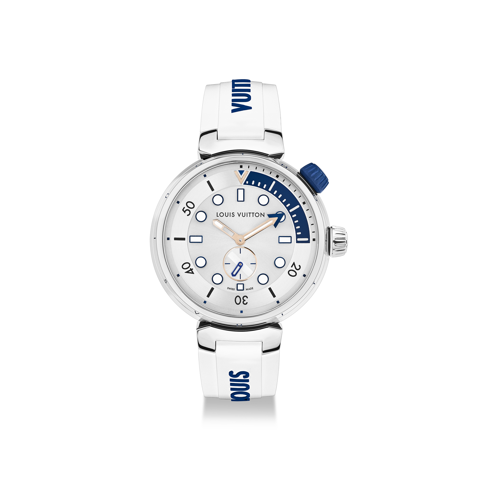  Todos los relojes } Reloj Tambour Street Diver, cuarzo, 39,5 mm, acero | Louis Vuitton ® (Ampliar producto)