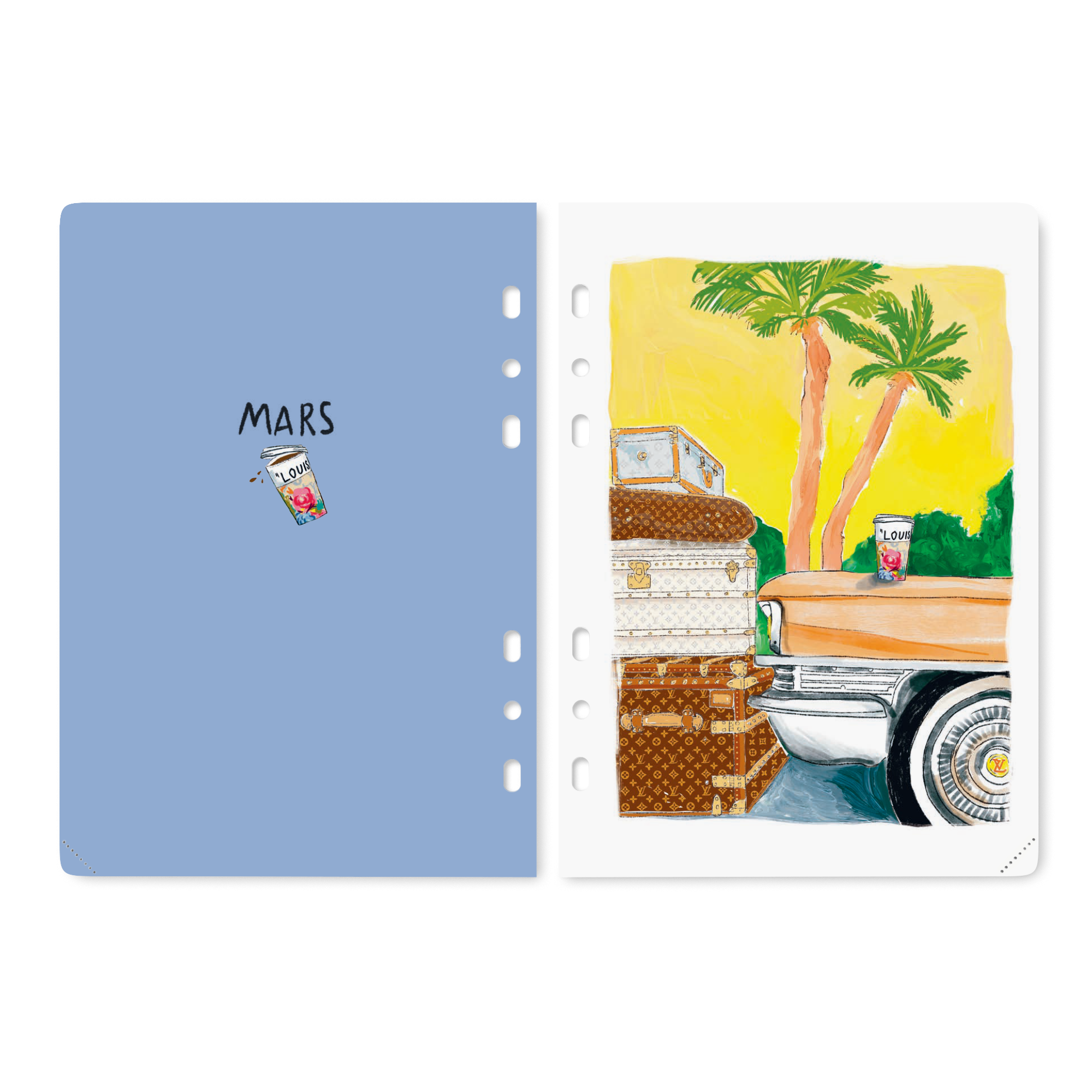  Librería Papelería y Escritura Repuesto grande de agenda semanal | Louis Vuitton ® (Ampliar producto)
