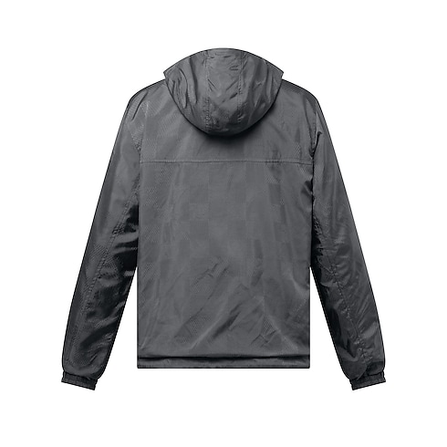 Ready to Wear Cazadoras y abrigos Rompevientos de nailon reversible con motivo Damier en Jacquard | Louis Vuitton ® (Ampliar producto)