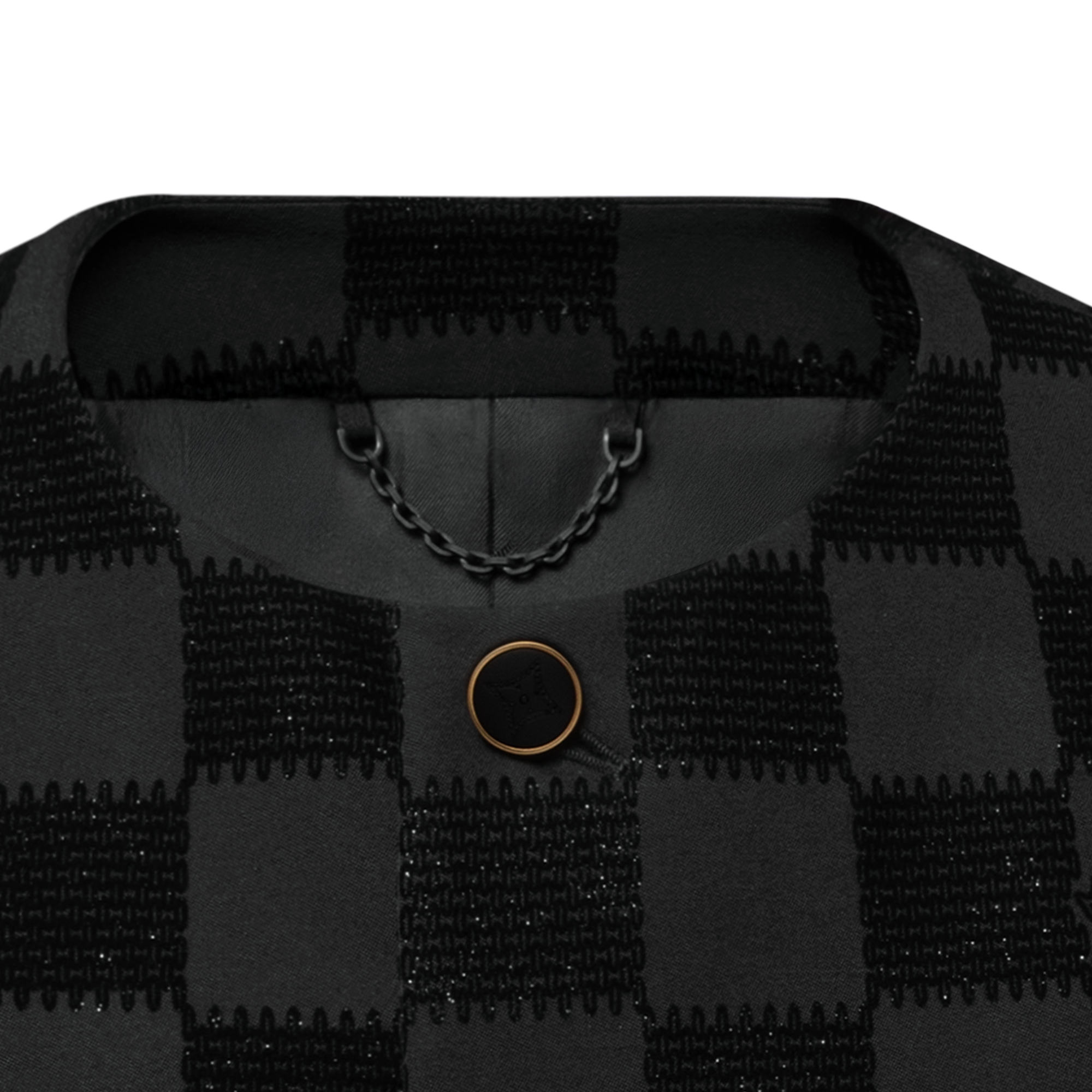  Ready to Wear Blazers y chaquetas Saco Damier sin cuello | Louis Vuitton ® (Ampliar producto)
