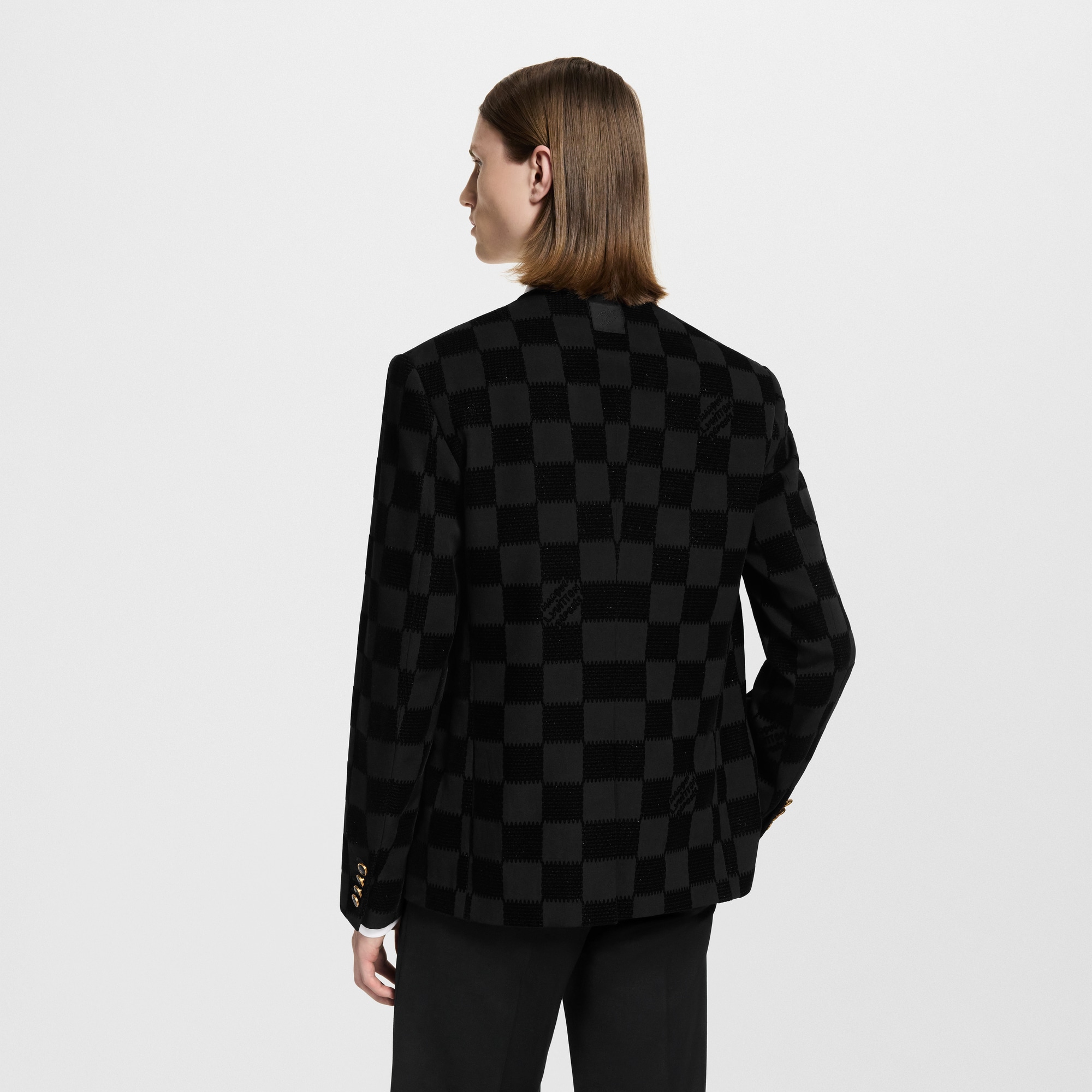  Ready to Wear Blazers y chaquetas Saco Damier sin cuello | Louis Vuitton ® (Ampliar producto)