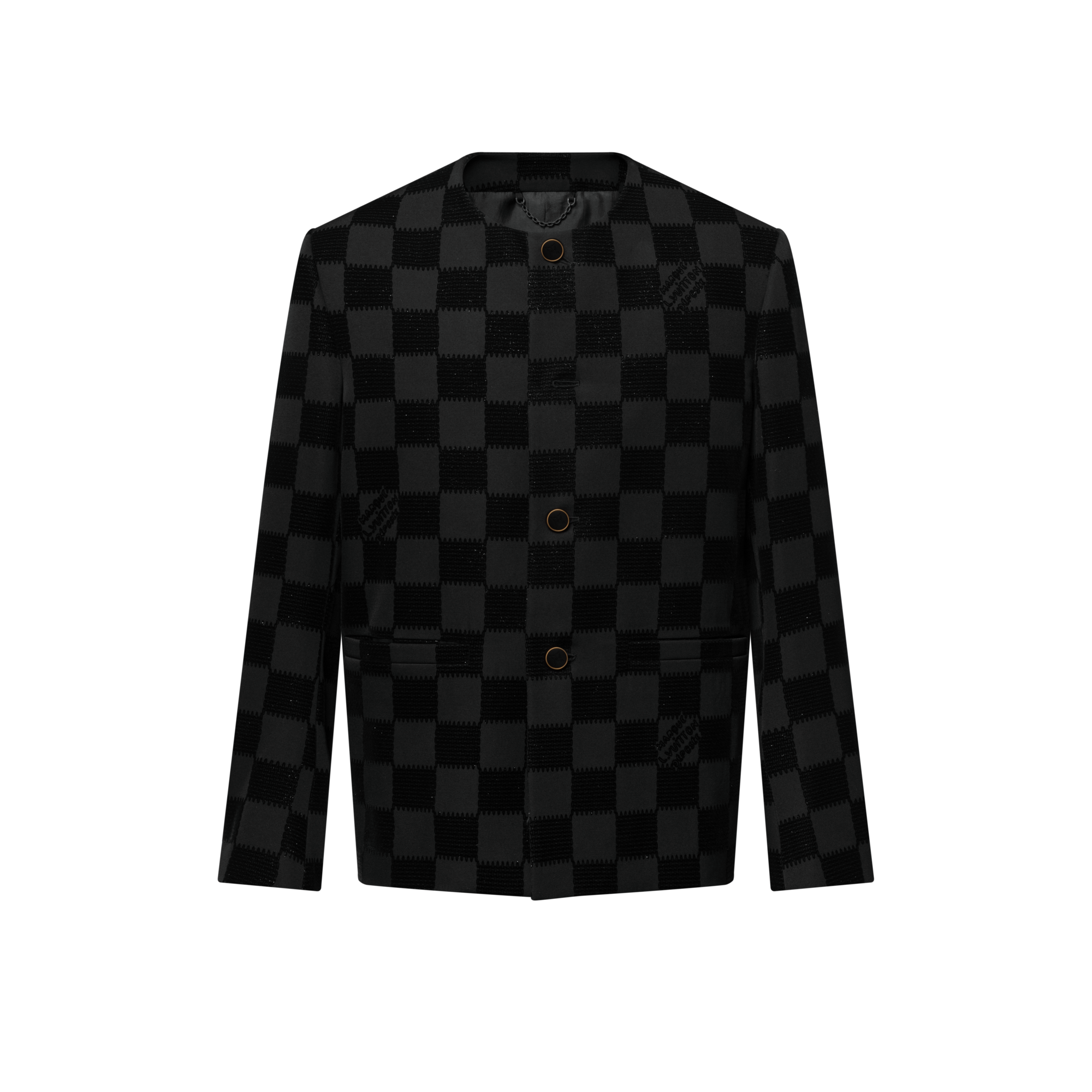  Ready to Wear Blazers y chaquetas Saco Damier sin cuello | Louis Vuitton ® (Ampliar producto)