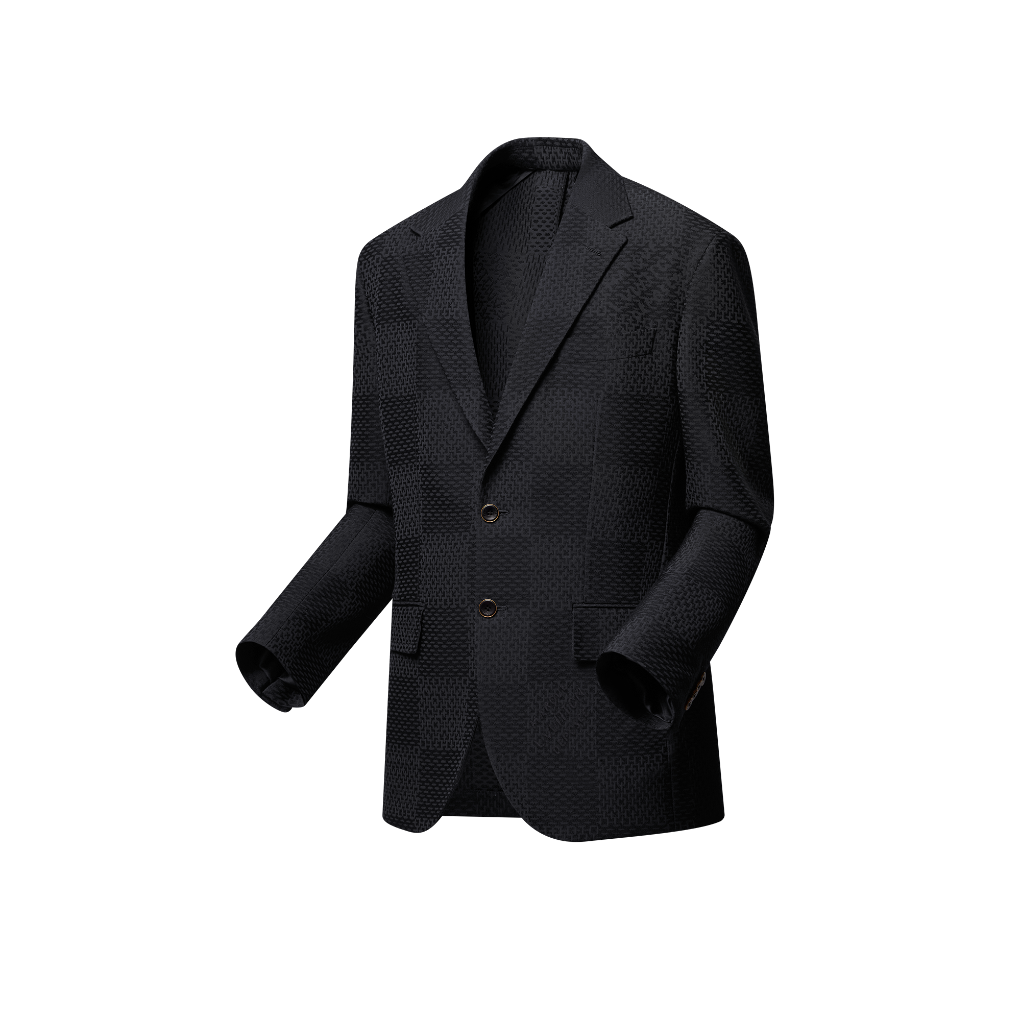  Ready to Wear Blazers y chaquetas Saco napolitano en mezcla de seda y lana Jacquard Damier | Louis Vuitton ® (Ampliar producto)