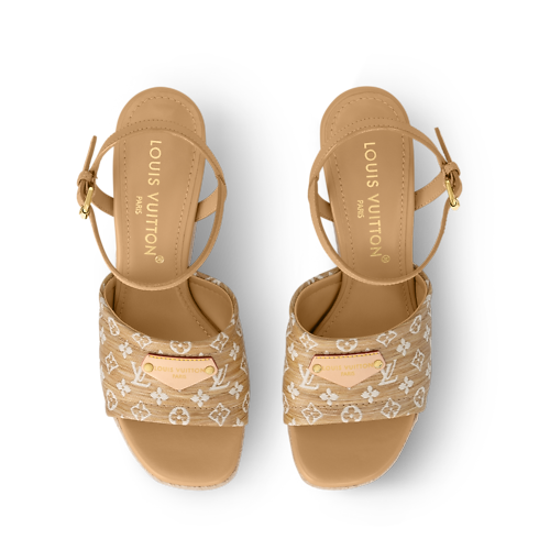 Zapatos Sandalias y Alpargatas Sandalia de cuña Helios | Louis Vuitton ® (Ampliar producto)