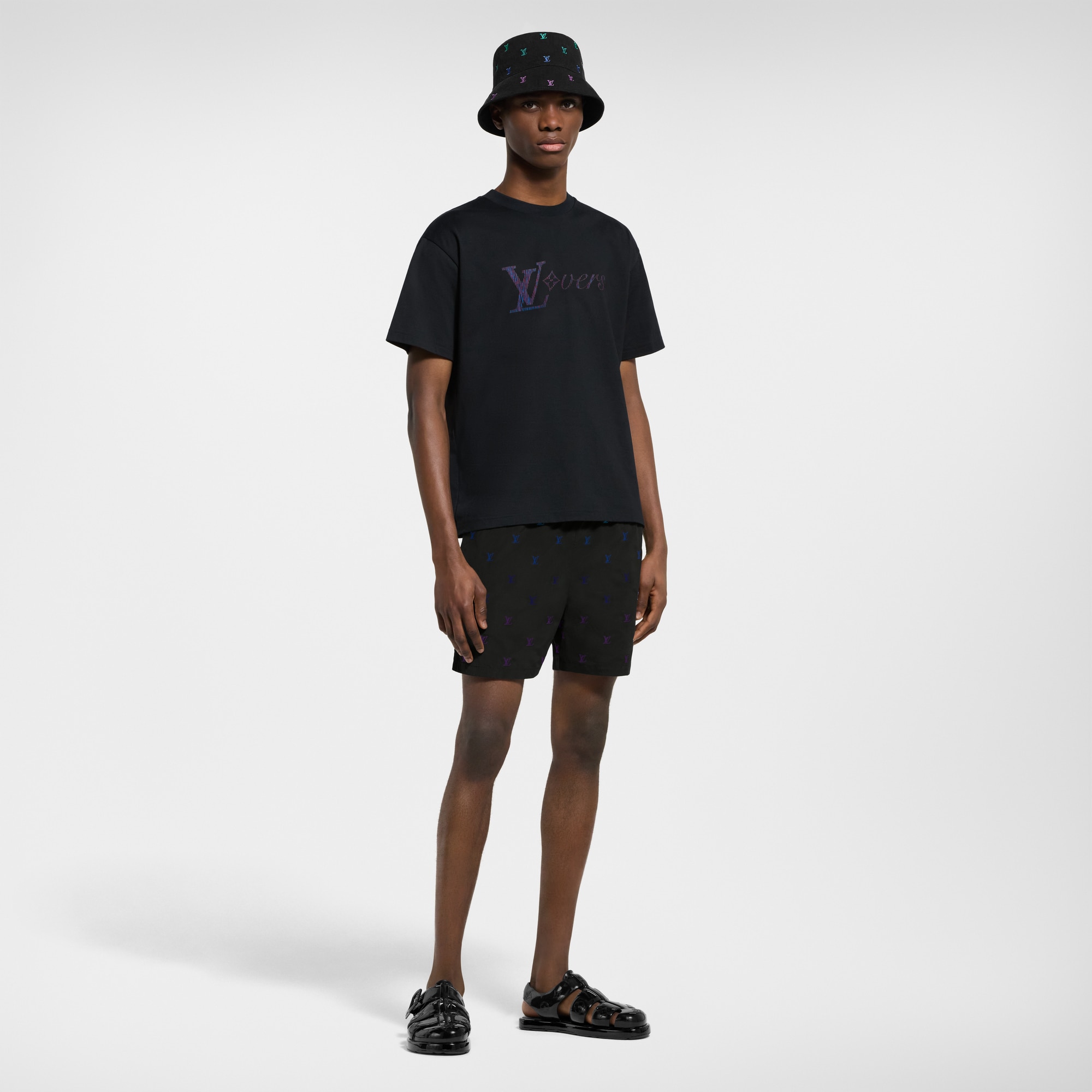 Ready to Wear Trajes de baño Shorts de baño bordados LV Blason | Louis Vuitton ® (Ampliar producto)