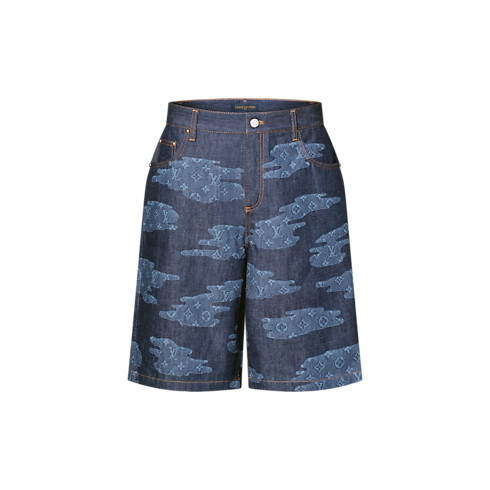 Ready to Wear Mezclilla Shorts de cambray Monograma | Louis Vuitton ® (Ampliar producto)