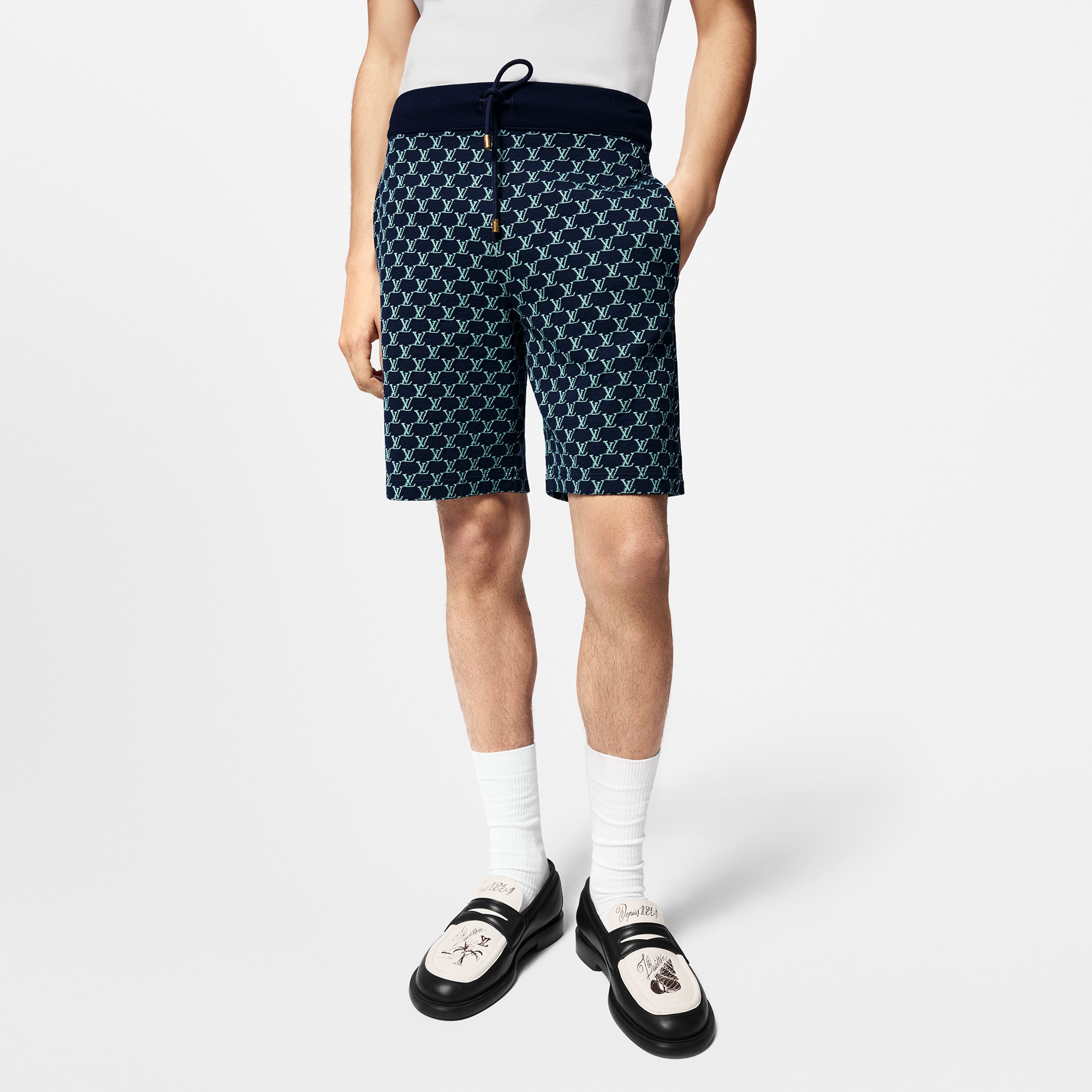  Ready to Wear Todo el Ready-To-Wear Shorts de punto de algodón de doble vista | Louis Vuitton ® (Ampliar producto)
