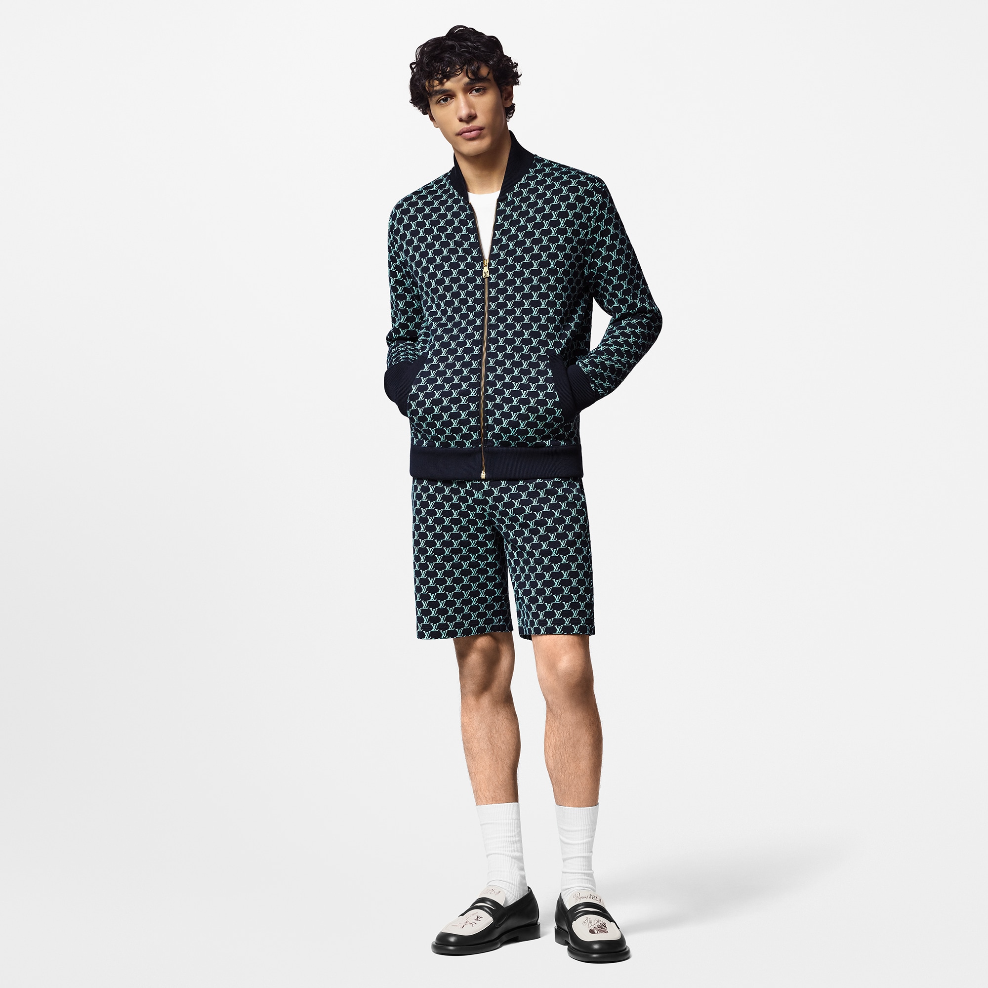  Ready to Wear Todo el Ready-To-Wear Shorts de punto de algodón de doble vista | Louis Vuitton ® (Ampliar producto)