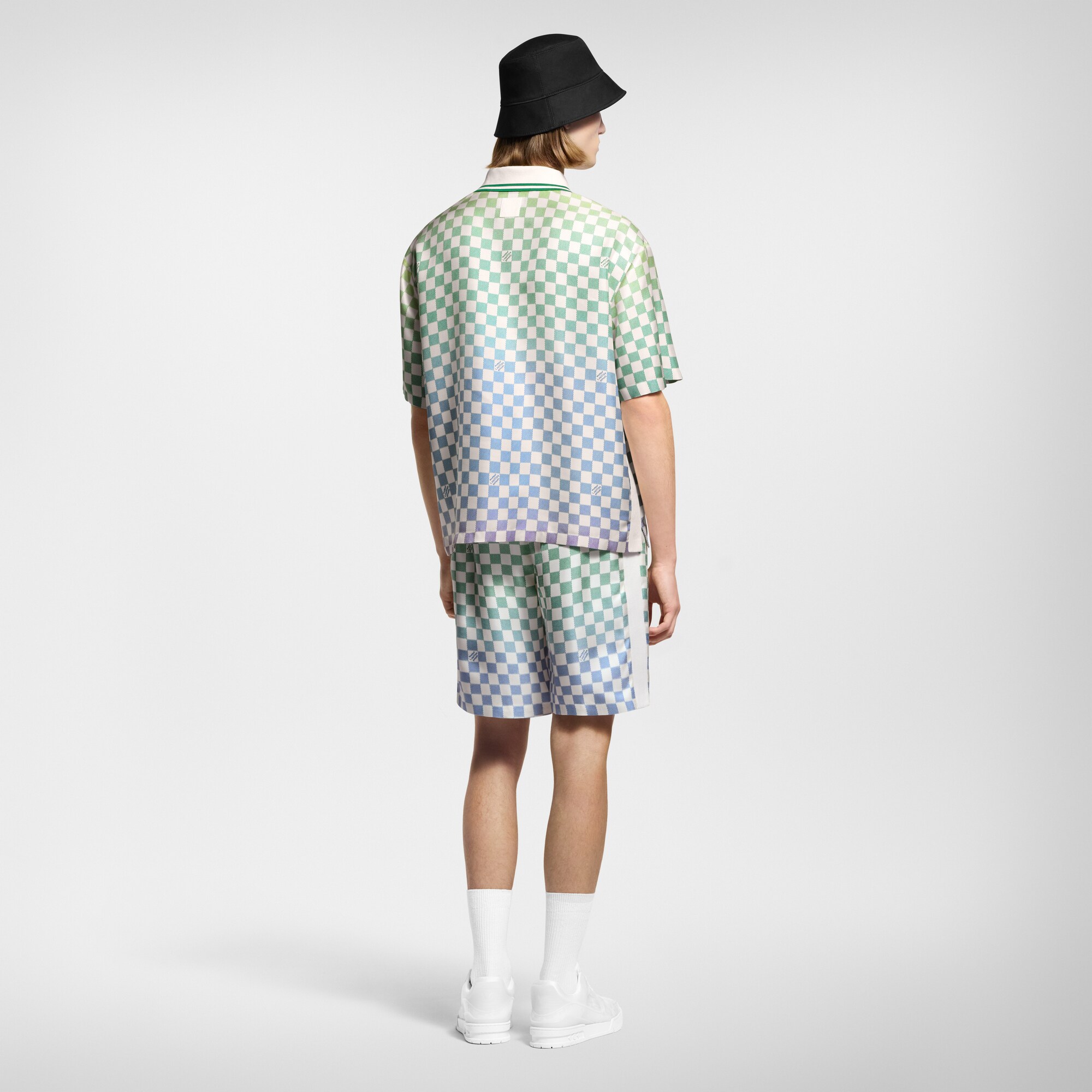 Ready to Wear Pantalones Shorts de seda Damier estampados | Louis Vuitton ® (Ampliar producto)