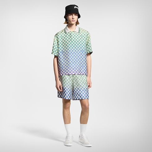 Ready to Wear Pantalones Shorts de seda Damier estampados | Louis Vuitton ® (Ampliar producto)