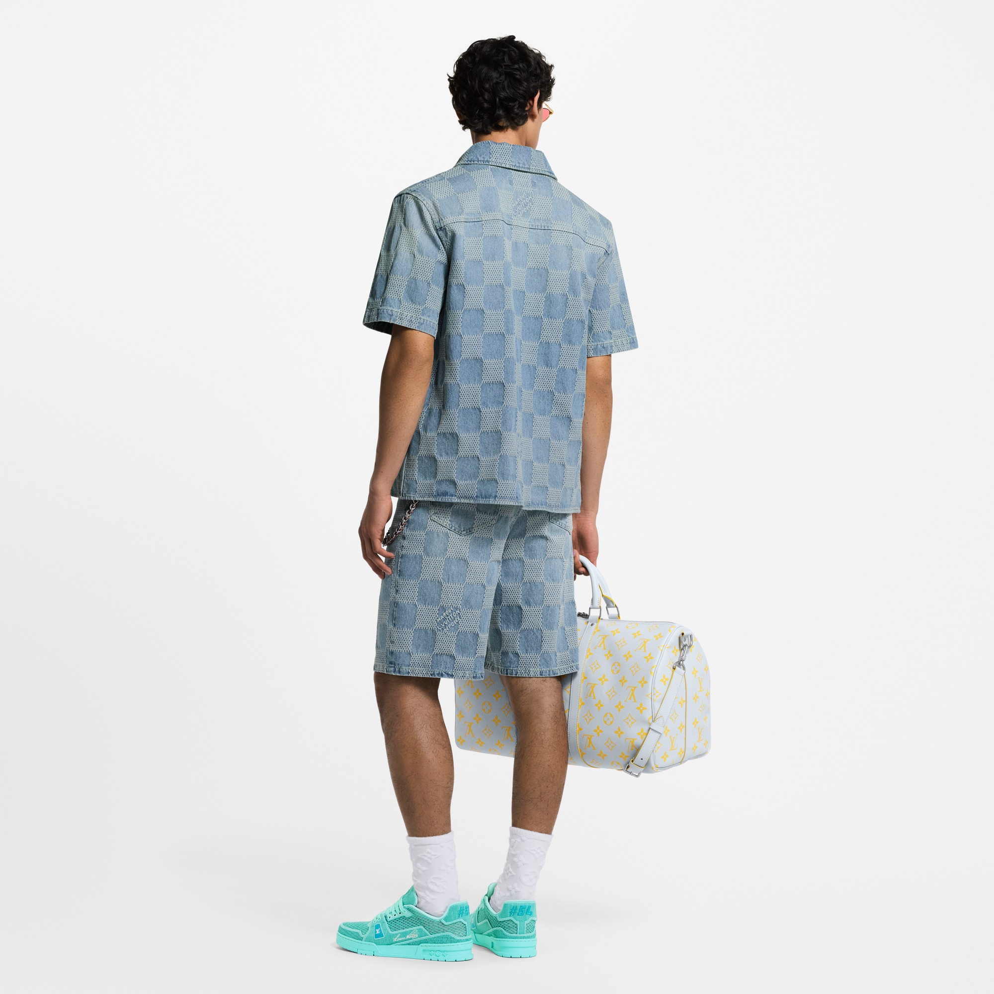  Ready to Wear Mezclilla Shorts denim ligeros Damier 3D | Louis Vuitton ® (Ampliar producto)