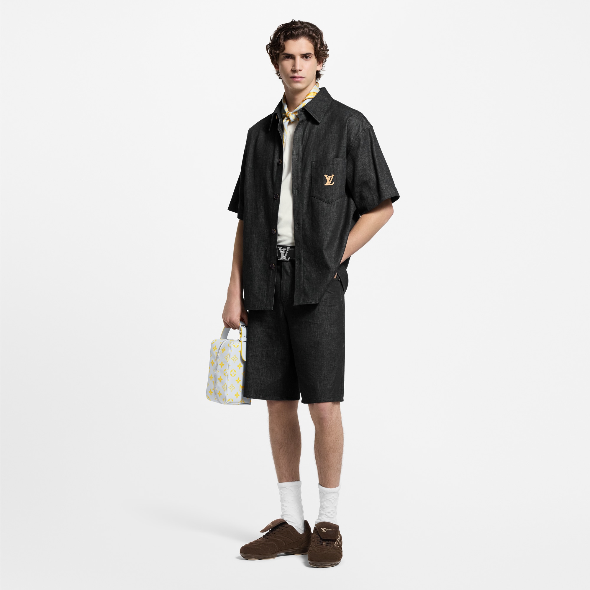  Ready to Wear Mezclilla Shorts en chambray de algodón | Louis Vuitton ® (Ampliar producto)