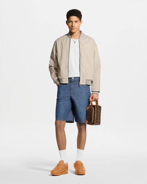 Prêt-à-Porter Denim Short en chambray Reflective Nanogram | Louis Vuitton ®