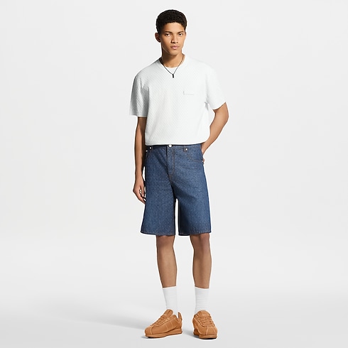 Ready-to-Wear Denim Shorts en chambray Nanograma reflectantes | Louis Vuitton ® (Ampliar producto)