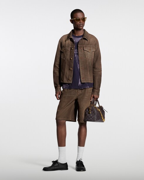 Ready-to-Wear Denim Coffe Indigo Denim Shorts | Louis Vuitton ®