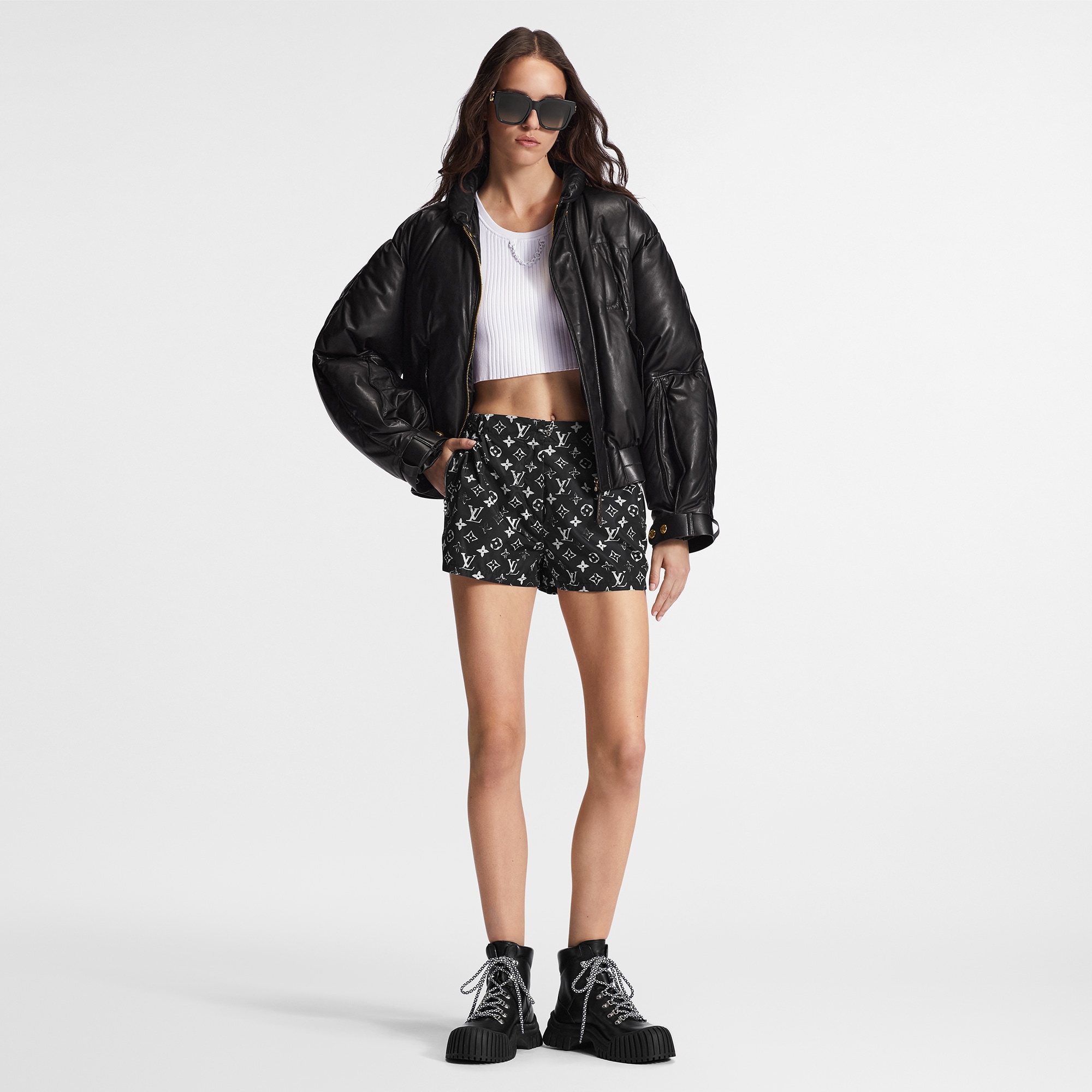  Ready to Wear Esenciales de Verano Shorts Monograma con efecto estarcido | Louis Vuitton ® (Ampliar producto)