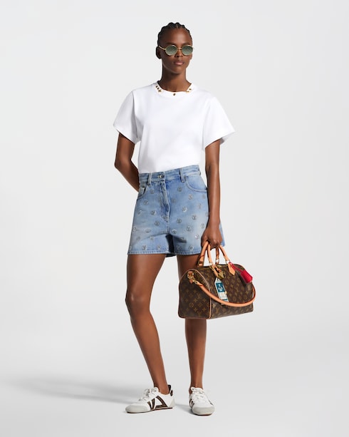 Ready-to-Wear Skirts and Shorts Signature Sequin Denim Shorts | Louis Vuitton ®