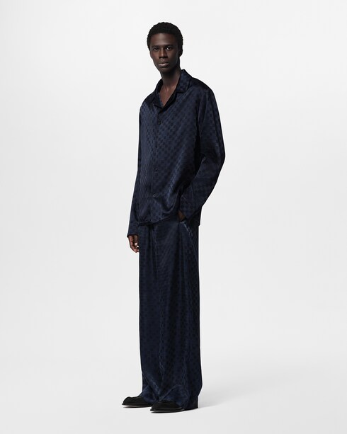 Para Ele New Formal Calça de Pijama Elegante em Mescla de Seda | Louis Vuitton ®