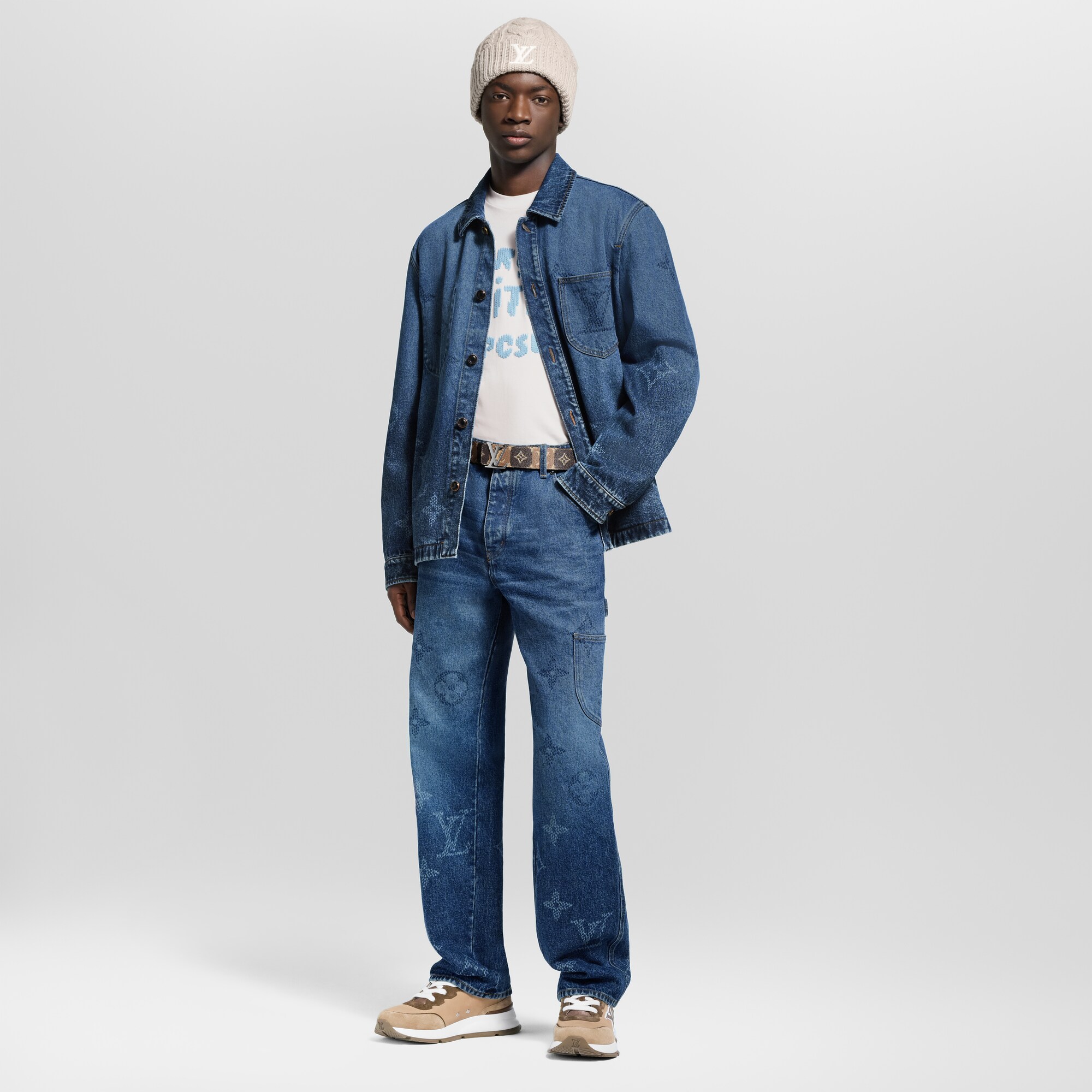  Ready to Wear Todo el Ready-To-Wear Sobrecamisa utilitaria en denim Monograma | Louis Vuitton ® (Ampliar producto)