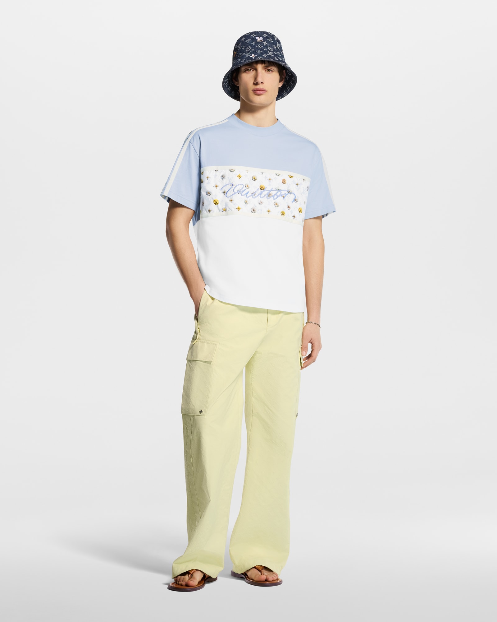 Monogram Flower Denim Bucket Hat S00 - Men - Accessories | LOUIS 