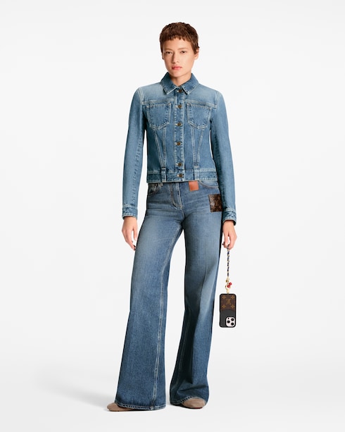 S00 Accessoires Porte-clés et Bijoux de Sac LV x TM - Lanière de téléphone Denim Cerise | Louis Vuitton ®