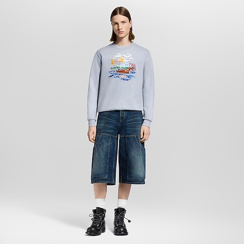 Ready to Wear Todo el Ready-To-Wear Sudadera bordada | Louis Vuitton ® (Ampliar producto)