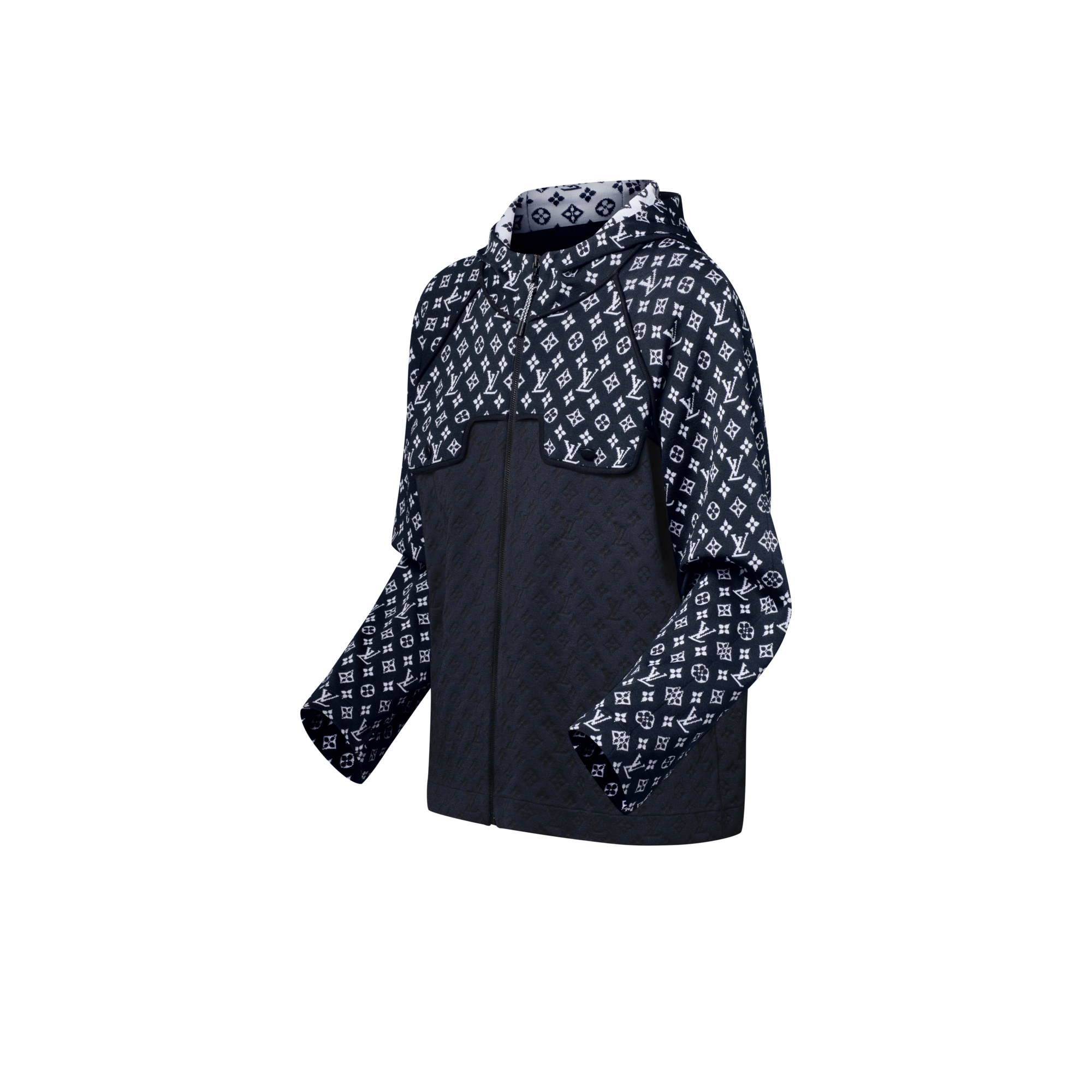  Ready to Wear Prendas tejidas Sudadera con capucha en Jacquard Monograma | Louis Vuitton ® (Ampliar producto)