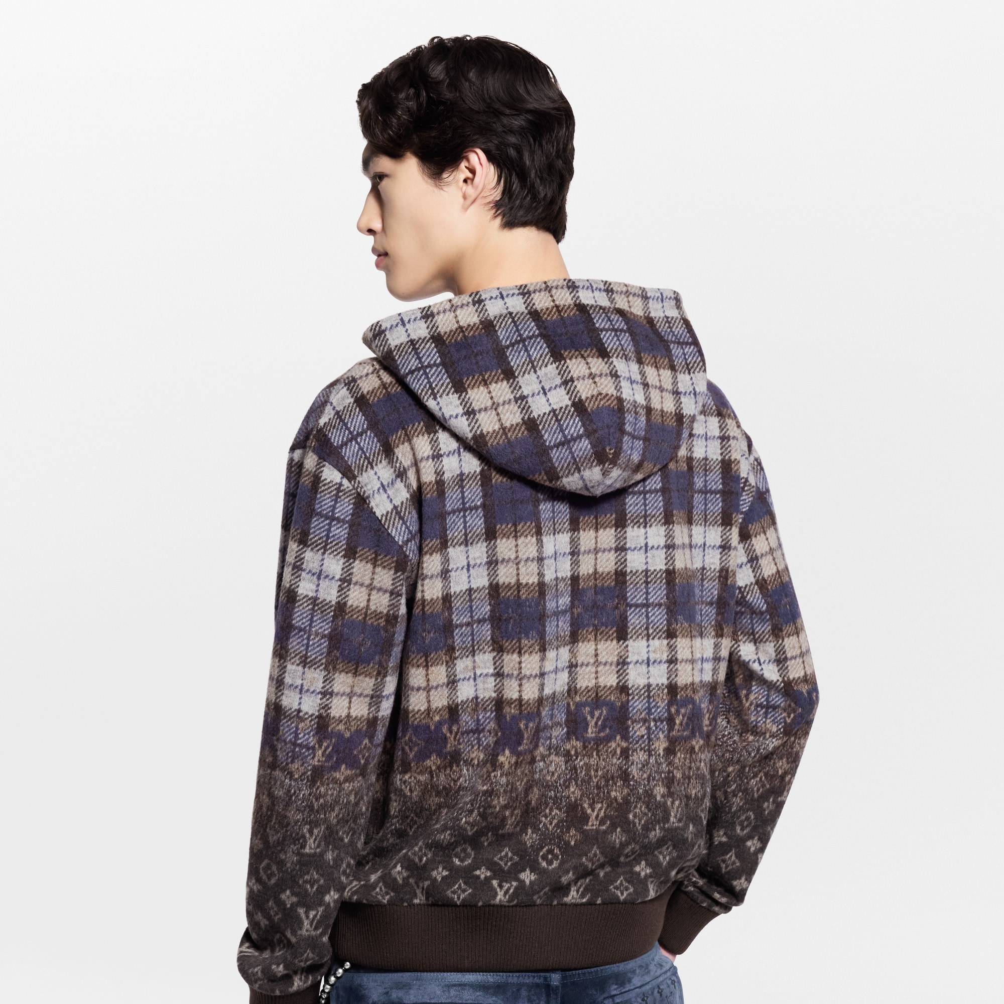  Ready to Wear Todo el Ready-To-Wear Sudadera con capucha Monograma a cuadros | Louis Vuitton ® (Ampliar producto)