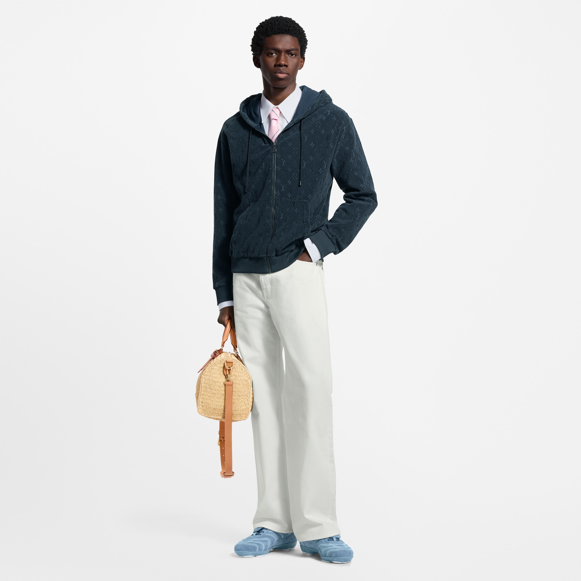  Ready to Wear Todo el Ready-To-Wear Sudadera con capucha y cierrre en felpa francesa con motivo Monograma | Louis Vuitton ® (Ampliar producto)