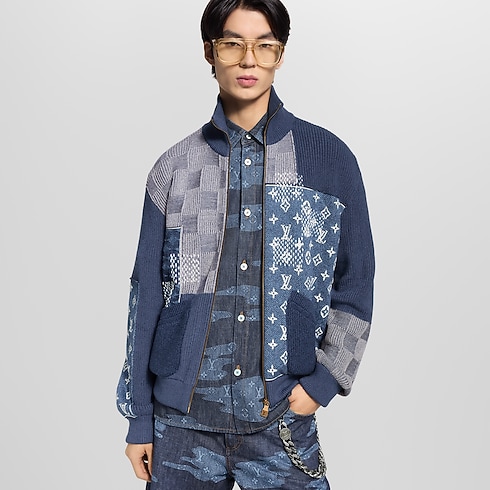 Ready to Wear Todo el Ready-To-Wear Sudadera con cierre y patchwork | Louis Vuitton ® (Ampliar producto)