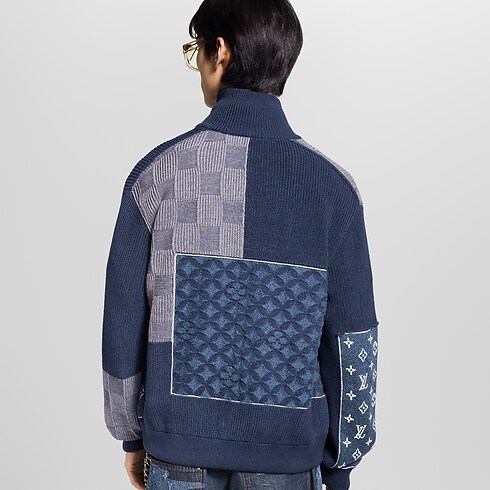 Ready to Wear Todo el Ready-To-Wear Sudadera con cierre y patchwork | Louis Vuitton ® (Ampliar producto)