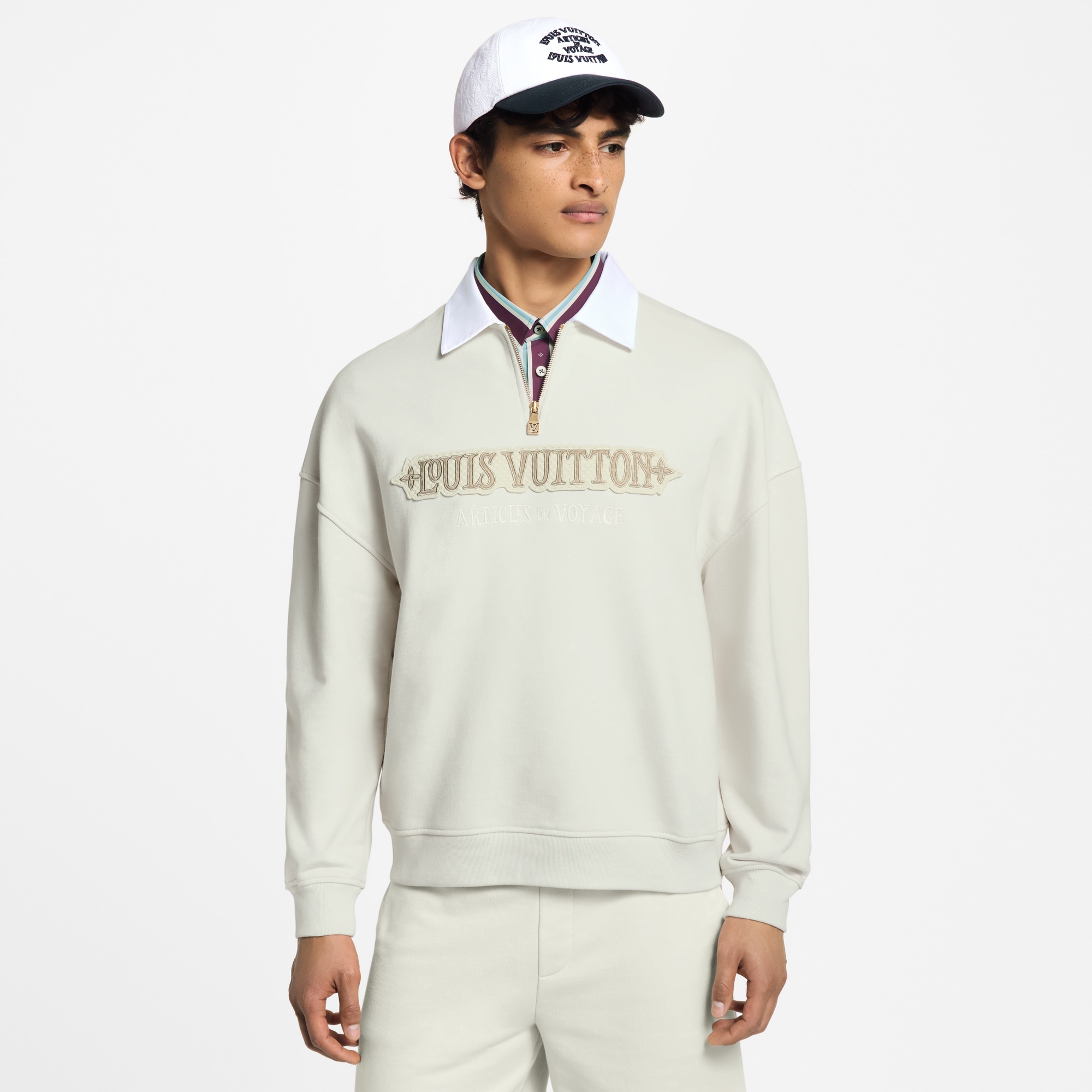  Ready to Wear Prendas tejidas y sudaderas Sudadera con medio cierre | Louis Vuitton ® (Ampliar producto)