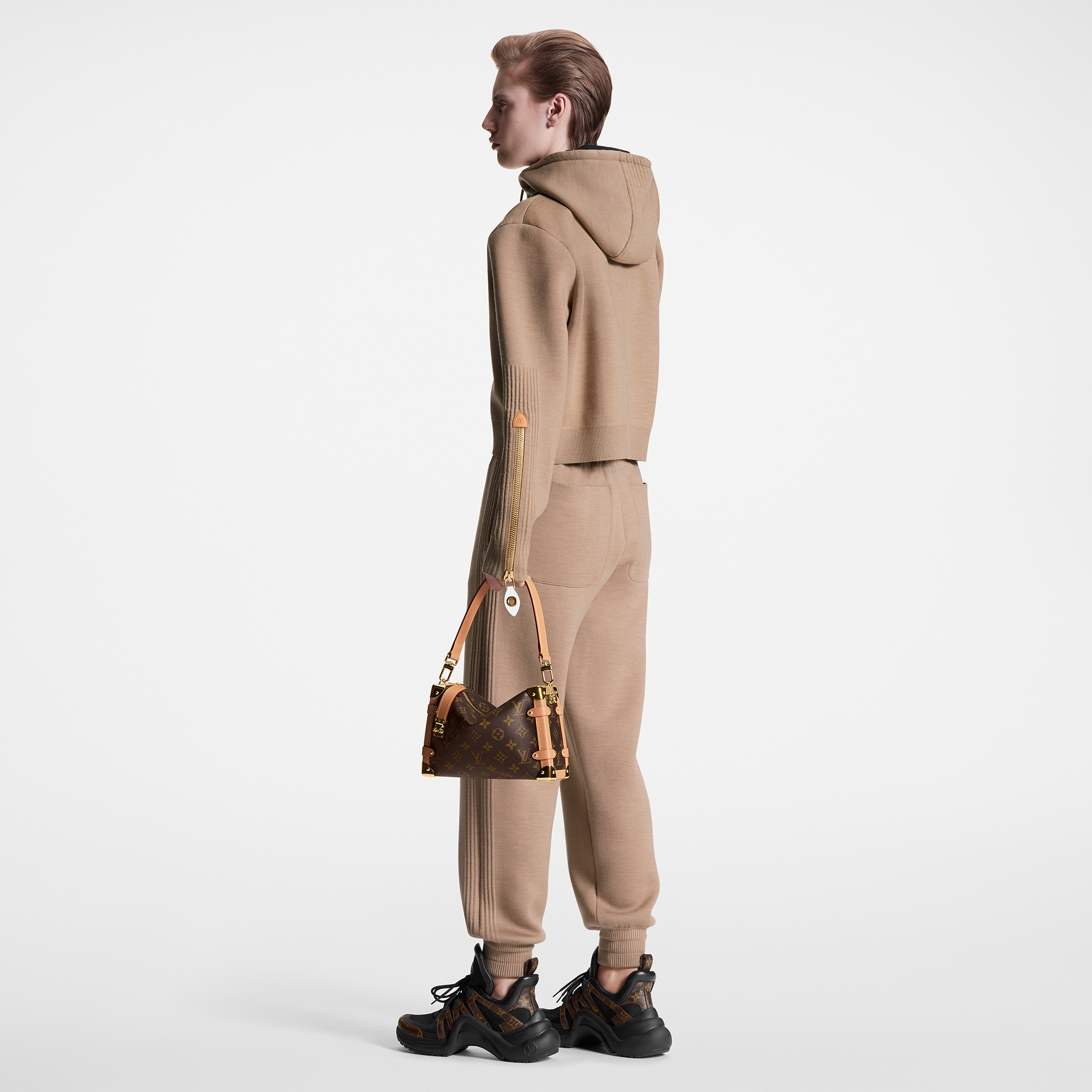  Ready to Wear Prendas tejidas Sudadera cropped de lana y seda | Louis Vuitton ® (Ampliar producto)