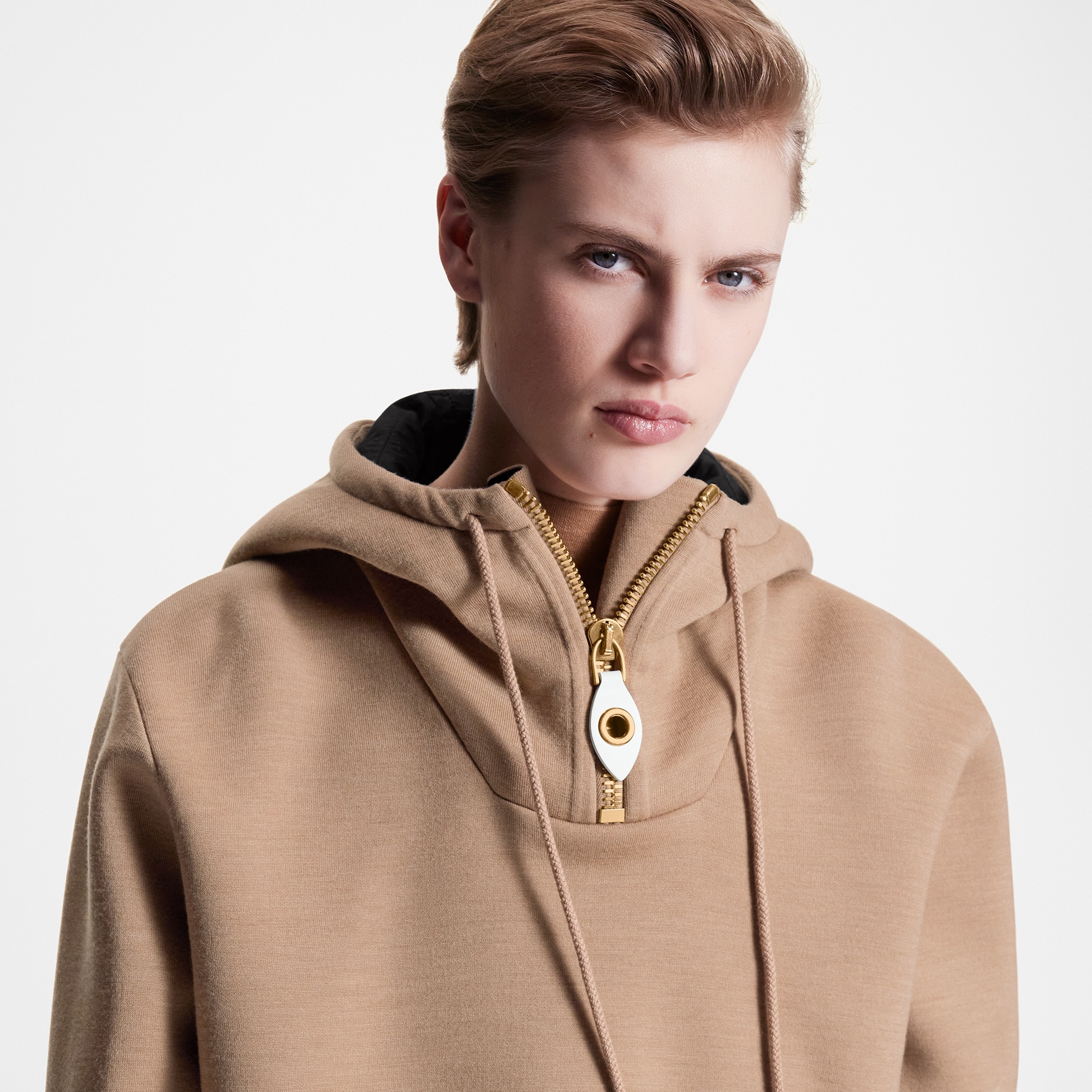  Ready to Wear Prendas tejidas Sudadera cropped de lana y seda | Louis Vuitton ® (Ampliar producto)