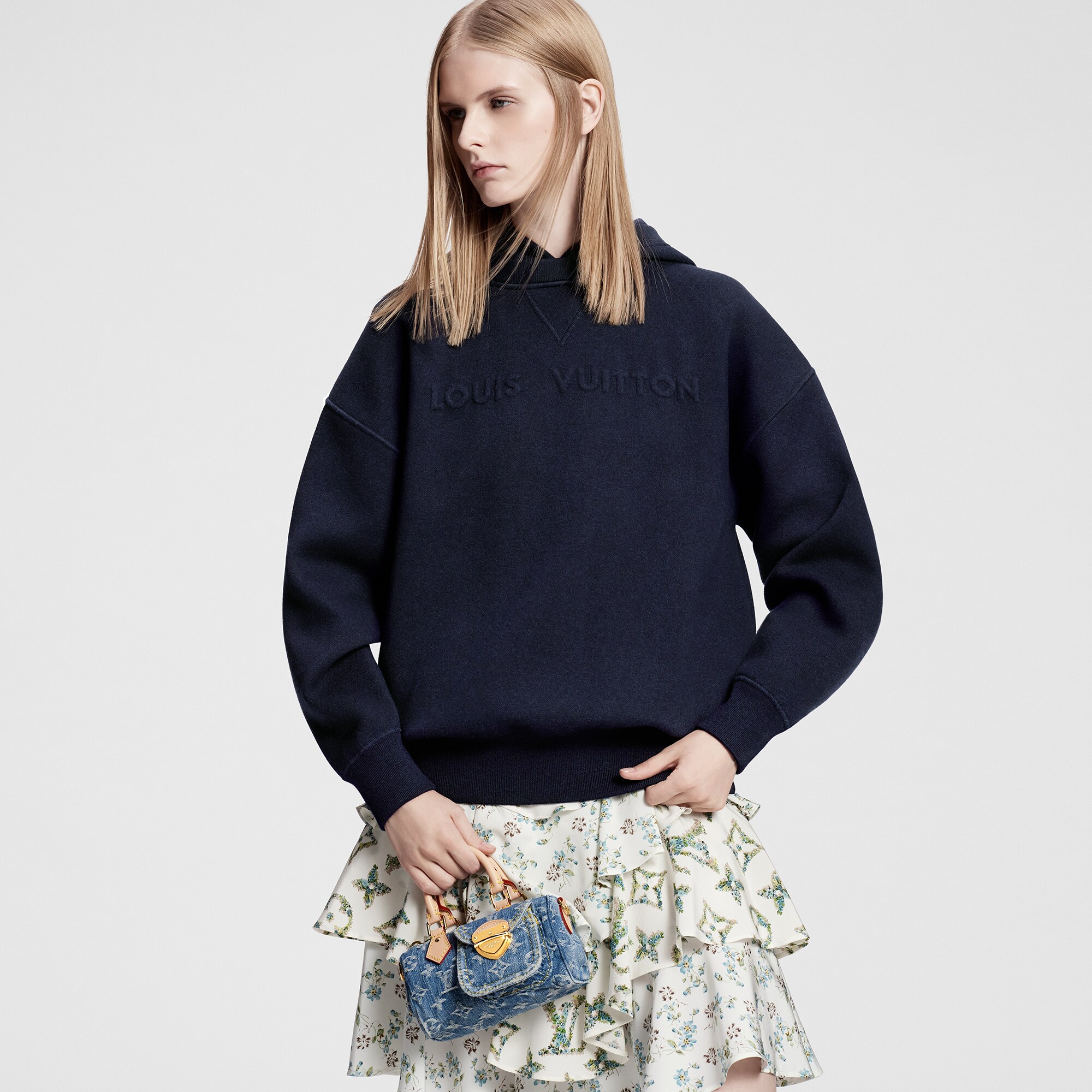  Ready to Wear Prendas tejidas Sudadera Signature con distintivo en relieve | Louis Vuitton ® (Ampliar producto)