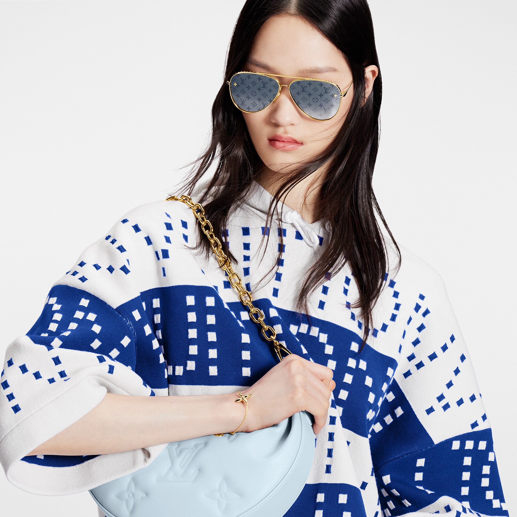  Discontinued Product Obs 7 Sudadera Signature con rayas gruesas | Louis Vuitton ® (Ampliar producto)
