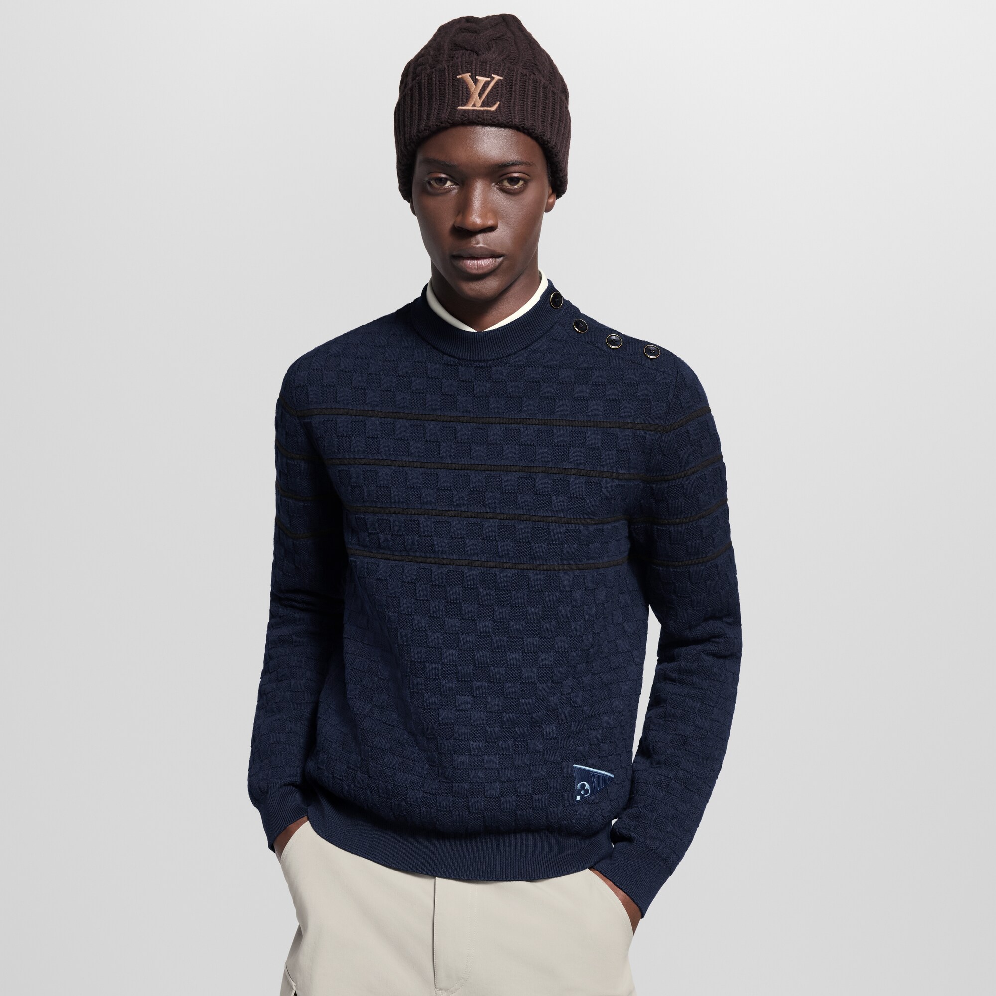  Ready to Wear Todo el Ready-To-Wear Suéter a rayas Damier | Louis Vuitton ® (Ampliar producto)