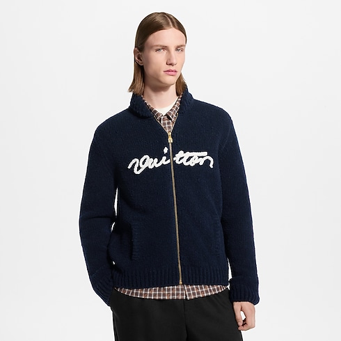 Ready-to-Wear Chamarras y Abrigos Suéter con cierre y distintivo bordado | Louis Vuitton ® (Ampliar producto)